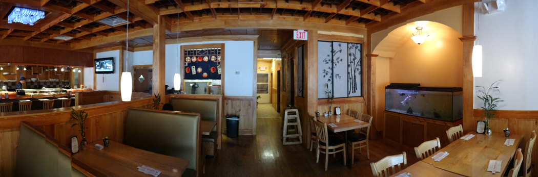 Plenty of seating and ambiance inside Tokyo Sushi III restaurant in West Hartford, CT